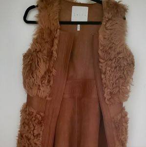 Leather and Fur Vest